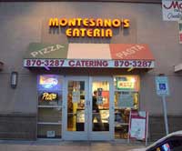 The humble exterior of Montesanos.